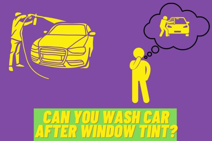 can you wash car after window tint